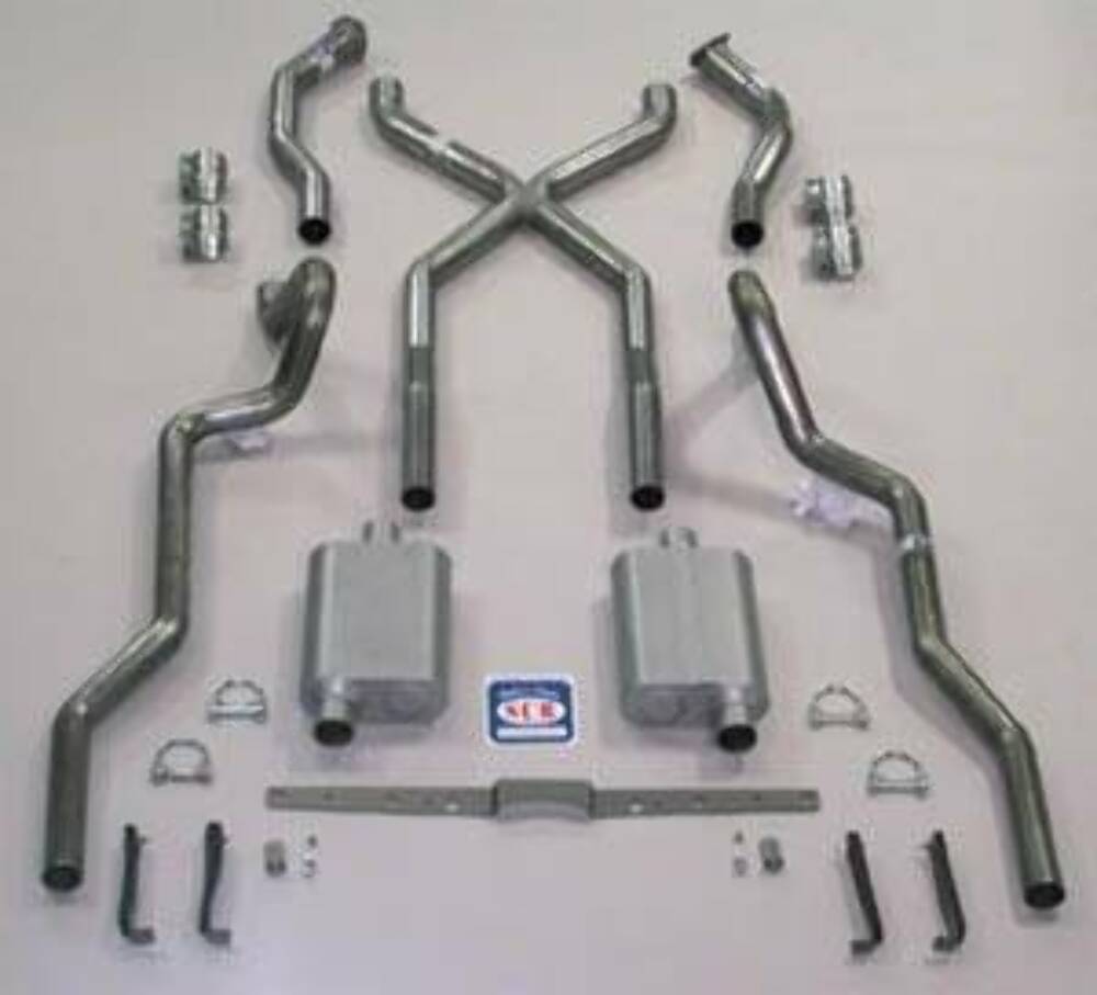 Fits 1955-57 Chevrolet Full Size X Exhaust System 63092