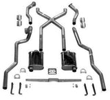 Fits 1955 - 1957 Chevrolet Full Size LS Series X system 2-1/2" Turbo Exhaust System 63097