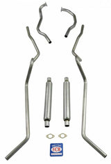 Fits 1955 Chevrolet Full Size 2" Dual 8 cyl. SW Exhaust System 63099