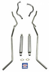 Fits 1955 Chevrolet Full Size 2" Dual 8 cyl. SW Exhaust System 63099