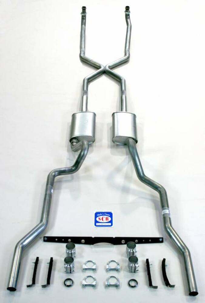 Fits 1955-1957 Chevrolet Full Size "X" style Exhaust System 63110