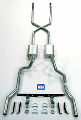 Fits 1955-1957 Chevrolet Full Size "X" style Exhaust System 63110