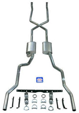"X" style 2-1/2" Exhaust System 63112 fits 1955-1957 Chevy Bel Air small block Shafer's Classic Reproductions