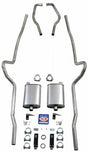 2" Dual Turbo Exhaust System 63117 fits 1955-1957 Chevy Bel Air BA05 Shafer's Classic Reproductions