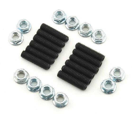 Mr. Gasket header stud kit black steel 6312
