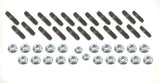 Mr. Gasket oil pan stud kit Chevy black zinc steel 6316