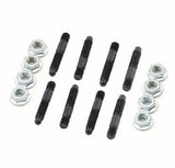 Mr. Gasket valve cover stud kit bullet tip SBC Chevy black steel 6329
