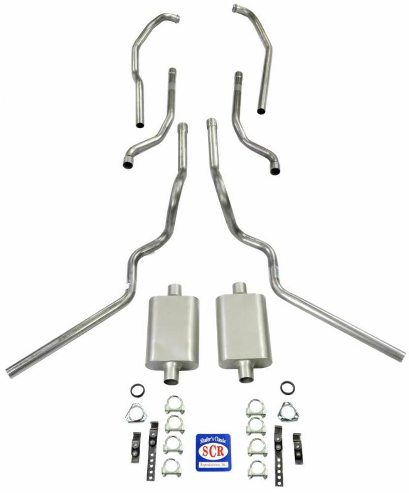 Fits 1963 - 1966 Chevrolet C10 Truck Exhaust System 63404