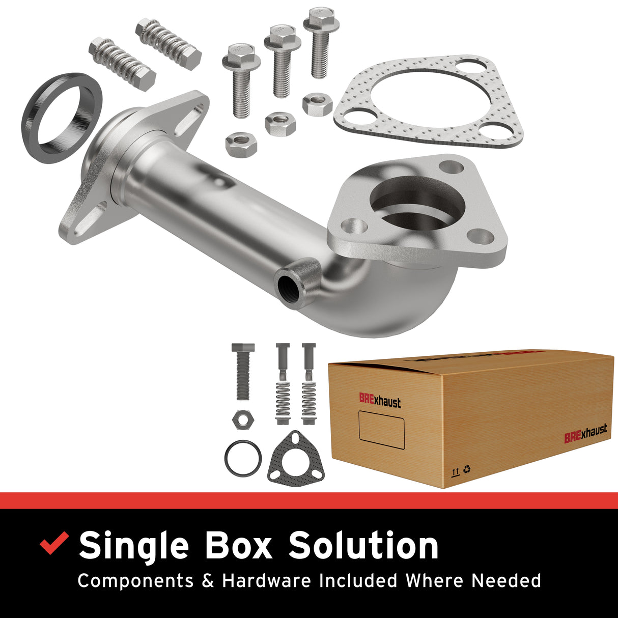 1999-2003 Mazda Protege Direct-Fit Front Pipe Kit 107-0117 stainless steel