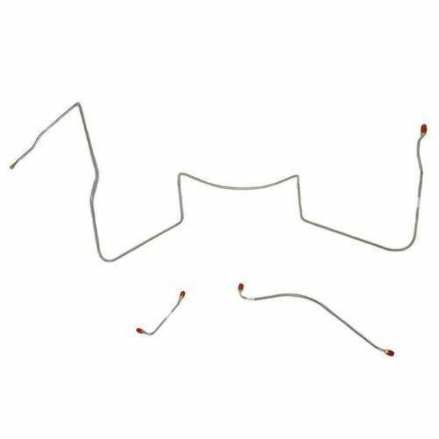 t 64-65 Pontiac Lemans Front Brake Line Kit Power Drum Brakes Stainless AKT6402SS Fine Lines
