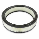 Mr. Gasket air filter 14 inch x 3 inch replacement white black 6403