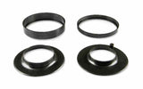 Mr. Gasket plastic air cleaner spacer and adapter kit 5 1/8 3 2 5/8 carburetor black 6411G
