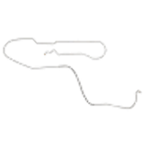 t 65 Chevy Malibu Hardtop w/Power Drum Brakes, Complete Brake Line CBK0267SS Fine Lines
