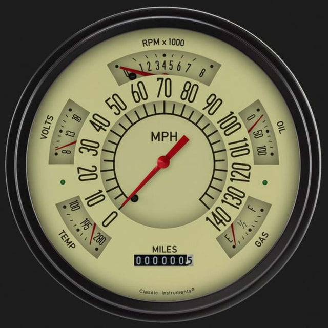 66-77 Bronco Package, Tan FB66T for Ford dash gauge cluster