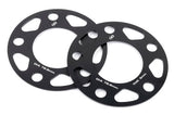 Spacers; 5x120 for 72.6mm CB for 3mm Thick D210-2033 BMW performance black aluminum