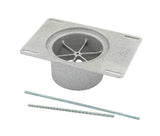 Mr. Gasket street scoop conversion kit converts street scoop from dual 4 barrel to single 4 barrel carburetor polished aluminum 6653
