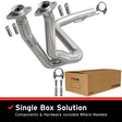 1999-2000 Jeep Grand Cherokee Direct-Fit Front Pipe Kit 107-0009 stainless steel