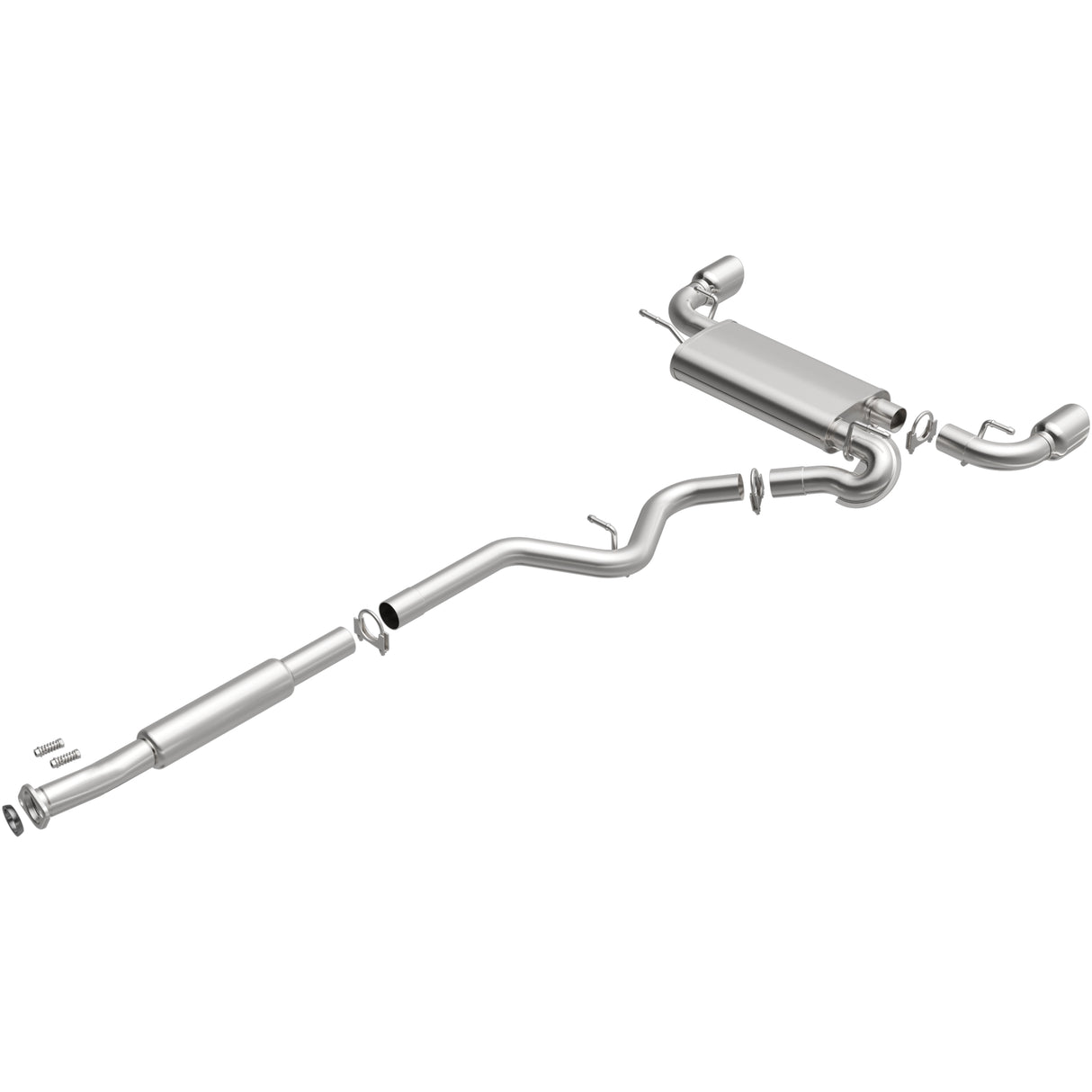 2013-2023 Subaru BRZ Direct-Fit Replacement Exhaust System 106-0884 aluminized steel