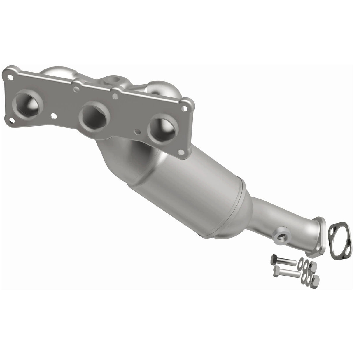 Catalytic Converter with Integrated Exhaust Manifold for HM Grade Federal / EPA Compliant Direct-Fit Manifold Catalytic