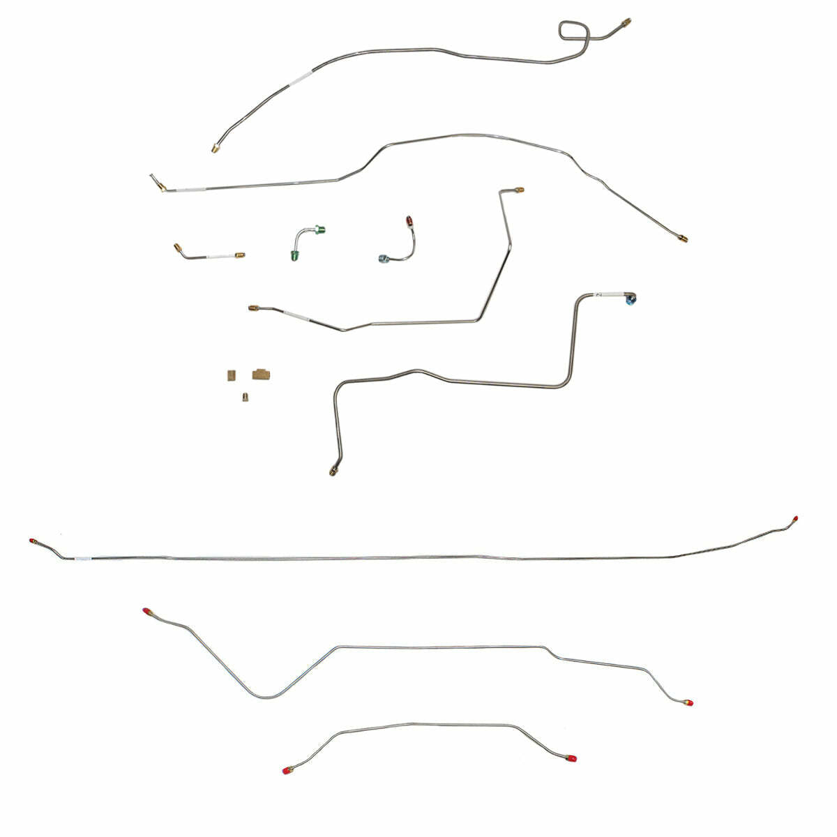 t 67-70 Chevrolet C10 Brake Line Kit 2WD Long Bed Stainless Steel Fine Lines