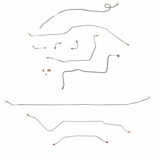 t 67-70 Chevrolet C10 Brake Line Kit 2WD Long Bed Stainless Steel Fine Lines