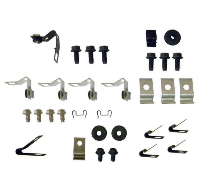 Replacement Line for 67 Mustang; 6 cylinder, Hardtop, 2pc Line; Clip Kit-67Z