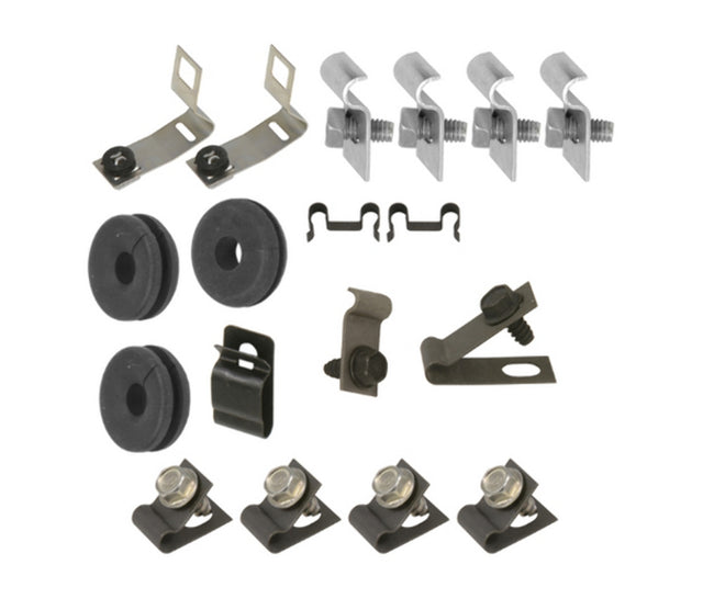 Replacement Line for 67 Mustang; 8 cylinder, 1pc Line; Clip Kit-67Z-BF81