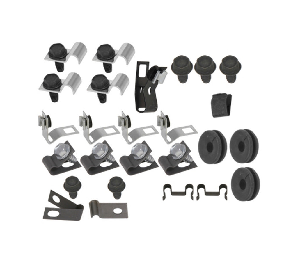 Fits 67 Mustang; 8 cylinder, Hardtop, 2pc Line; Clip Kit-67Z-BF82H