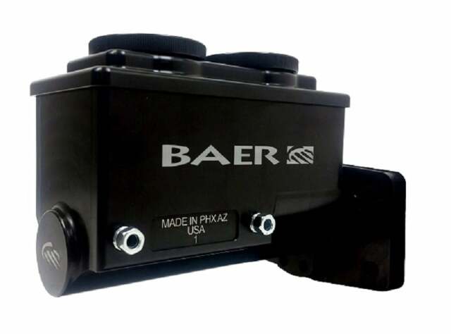 Master Cylinder 4 Bolt Mopar, Black Finish, Left Port, 1.125" Bore 6801304LP