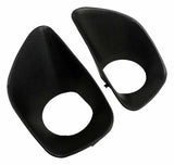 Jeep Fits 2011-2013 WK Grand Cherokee; fog light assembly Bezel Set -68078284K-CRN black