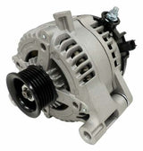 Jeep Aluminum Silver Alternator - 68078950AA black