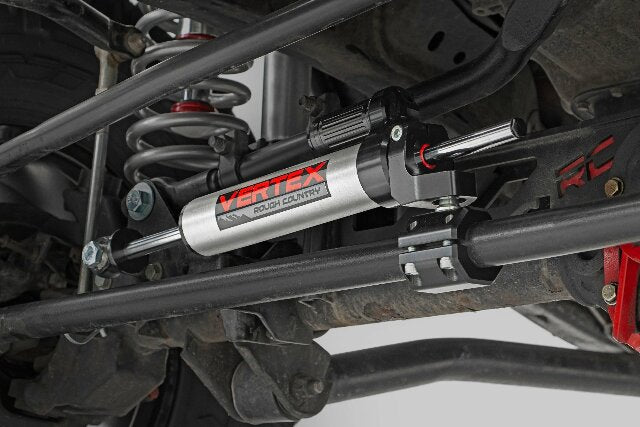 Fits Jeep Wrangler JK (07-18) Vertex Steering Stabilizer; Pass-Through; 680900