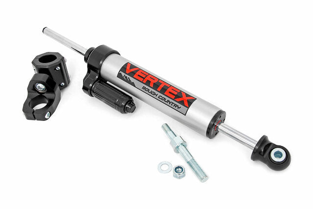 Fits Jeep Wrangler JK (07-18) Vertex Steering Stabilizer; Pass-Through; 680900