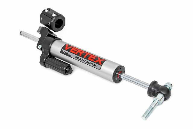 Fits Jeep Wrangler JK (07-18) Vertex Steering Stabilizer; Pass-Through; 680900