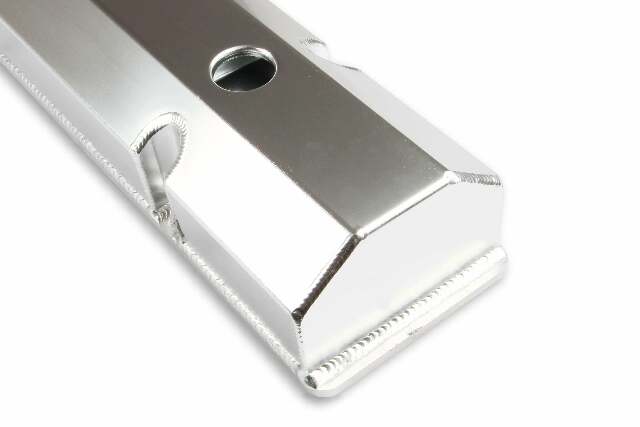 Mr. Gasket Fabricated Aluminum Valve Covers - Silver Finish - 6817G