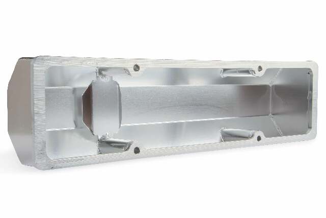 Mr. Gasket Fabricated Aluminum Valve Covers - Silver Finish - 6817G