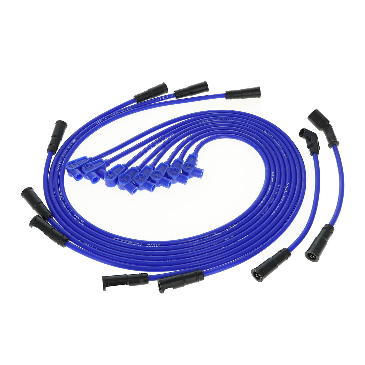 Spark Plug Wire Set Universal 8mm Silicone Spiro Pro 350 ohm/ft Blue 76647