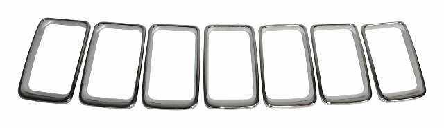Polished Chrome Grille Insert Set for 2014-2016 Jeep WK Grand Cherokee - 68227779AA
