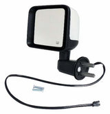 Crown Left Side Power, Heated, Mirror for 2015-2018 Jeep JK Wrangler; Chrome - 68249845AC