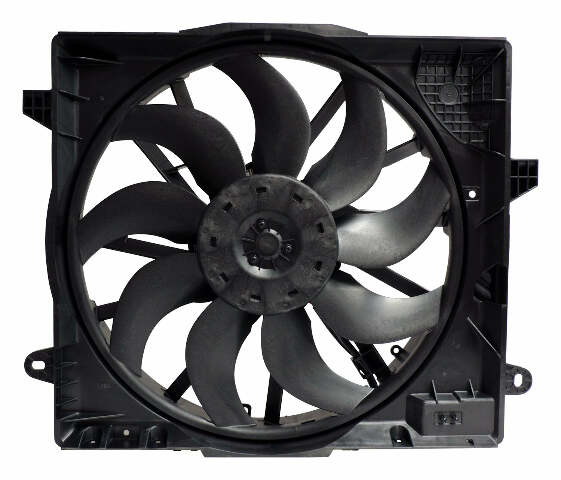 2018-2025 Jeep Wrangler JL w/2.0L Engine Cooling Fan Module 68272755AD-CRN black