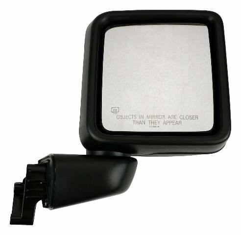 Fits 2018-2023 Jeep Wrangler JL Wrangler Door side mirror assembly; 68281890AE black