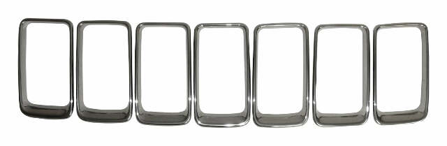 Brushed Platinum Grille Insert Set for 2015-2016 Jeep WK Grand Cherokee - 68285652AA