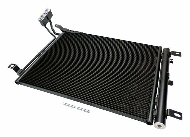 Fits 2018-2023 Jeep Wrangler JL Wrangler w/ 2.0L A/C Condenser; 68314789AC black
