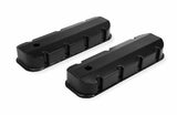 Mr. Gasket fabricated aluminum valve covers black finish 6832BG BBC Ford Chevy 2493