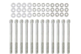 Mr. Gasket fabricated aluminum valve covers silver Ford black 6843G
