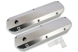 Mr. Gasket fabricated aluminum valve covers silver Ford black 6843G