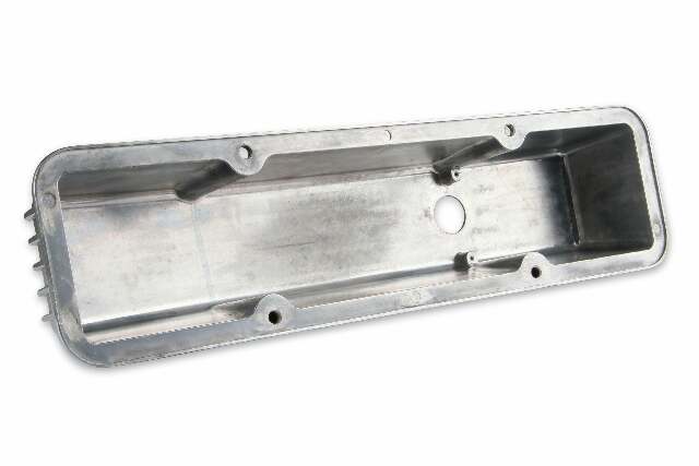 Mr. Gasket Cast Aluminum Finned Valve Covers - Polished - 6855G