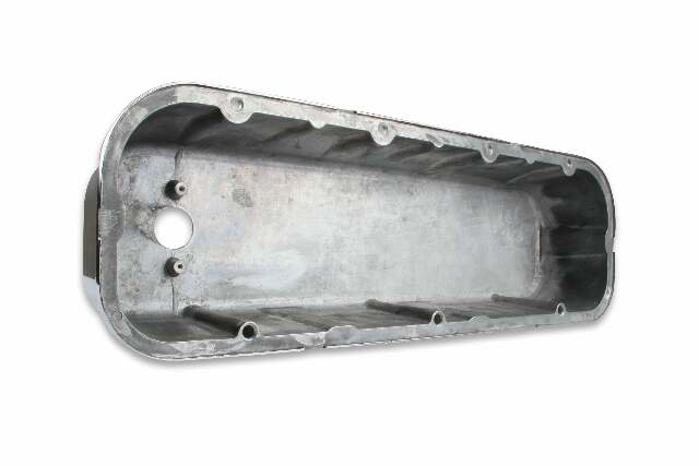 Mr. Gasket cast aluminum tall valve covers polished BBC Chevy 6858G