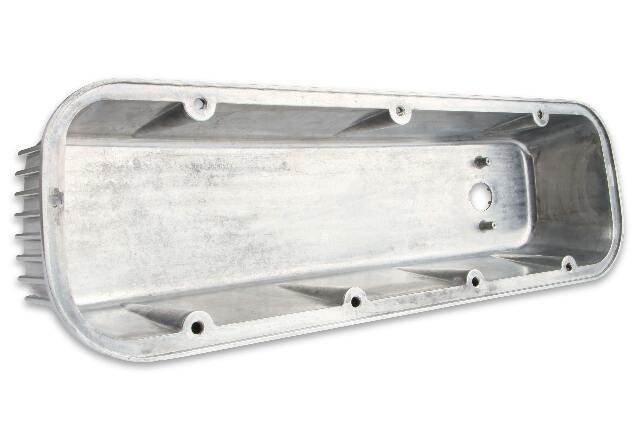 Mr. Gasket cast aluminum tall valve covers polished BBC Chevy 6859G