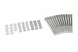Mr. Gasket fabricated aluminum valve covers silver finish black 6860G